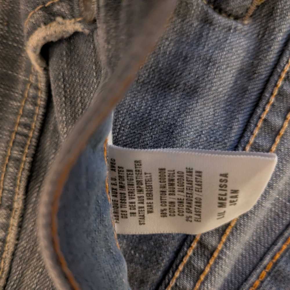 Vintage Lucky Brand Women's Light Bluish Gray Embroidered Jeans. Size 8/29 - Picture 6 of 16